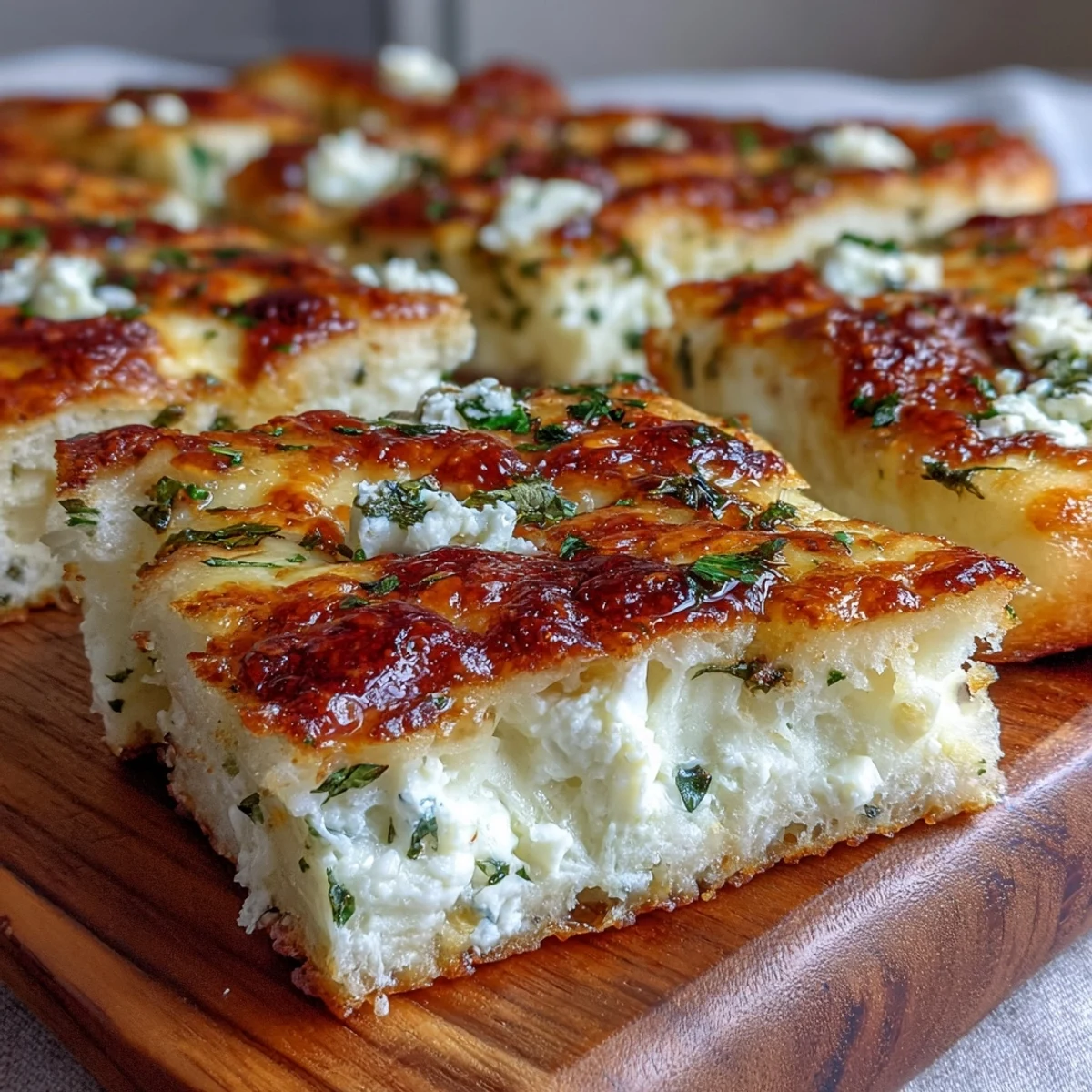 Freshly cooked Fluffy Cottage Cheese Flatbread shows golden bubbles and herbs in a warm skillet.