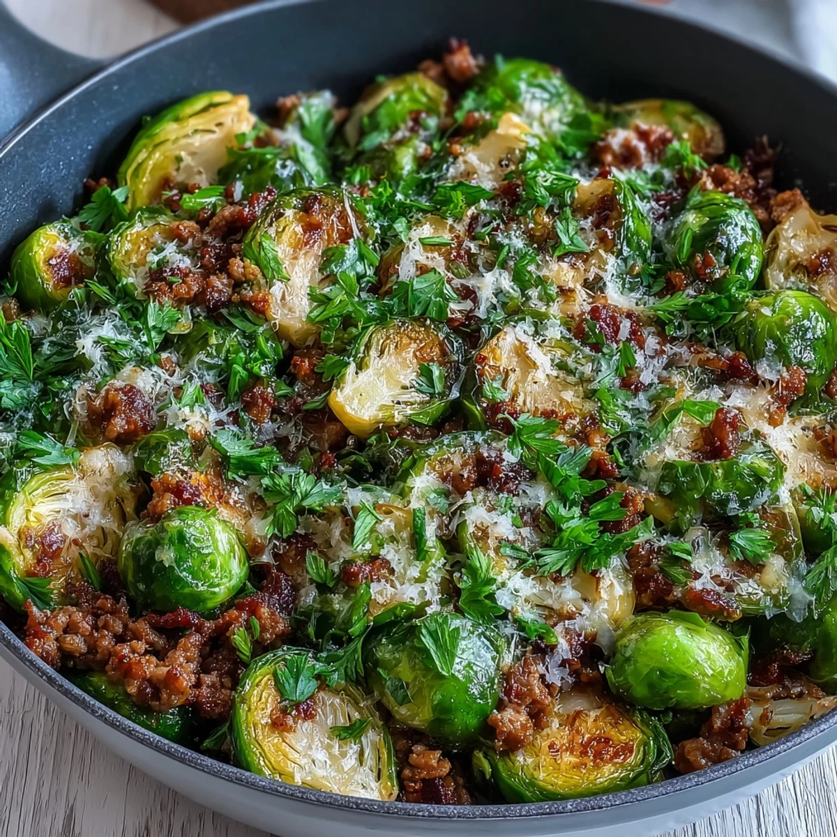 Served hot with fresh parsley and a sprinkle of Parmesan, this one-pan dinner looks rustic and wholesome.