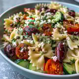 Summer Greek Pasta Salad Olives