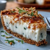 This easy coconut lime tart showcases creamy filling and a delightful crunchy graham crust.