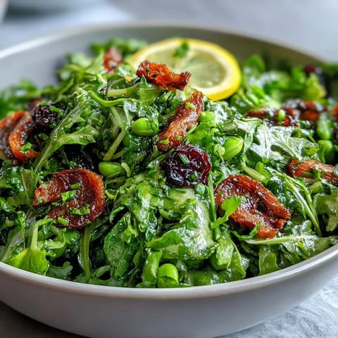 Crisp spring salad with radishes, peas, and a zesty lemon vinaigrette for a refreshing seasonal dish