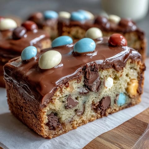 Cadbury Egg Cookie Bars