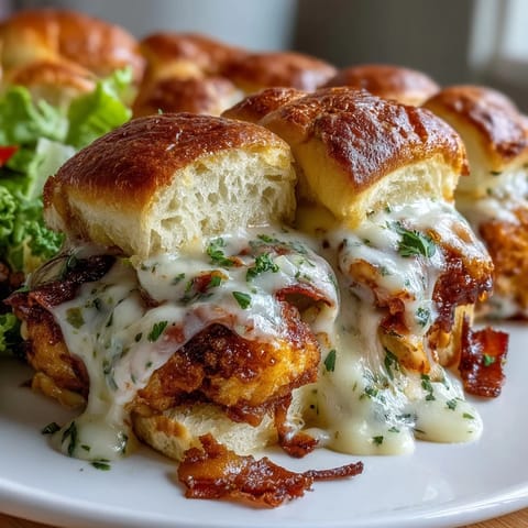 Warm mini sliders with turkey, bacon, and creamy Mornay sauce on soft brioche buns, perfect for Derby parties.  