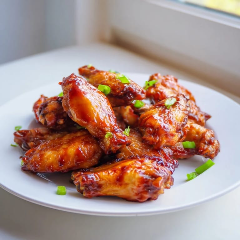 Golden Honey BBQ Chicken Wings piled high, perfect for a game day appetizer.