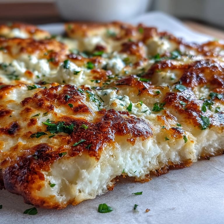 Warm Fluffy Cottage Cheese Flatbread is folded around chicken and greens for a quick lunch wrap.